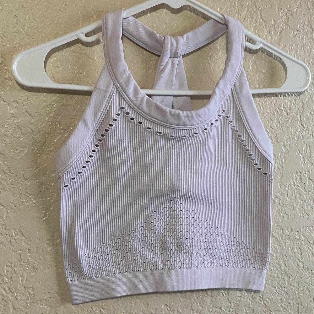Free People Serendipity Crochet Cami, Light Lavender, Size XS - Picture 3 of 6